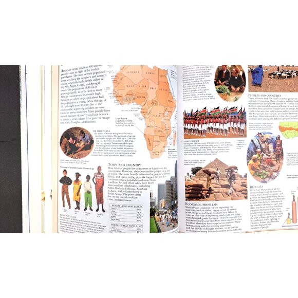 DK Geography Of World Book Hardcover Encyclopedia Illustrated Photos Educational - Picture 10 of 12